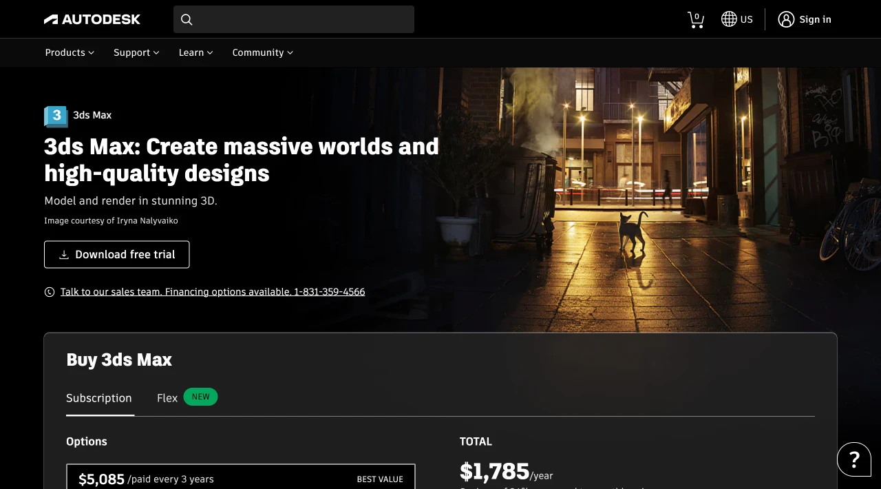 Image from Autodesk 3Ds Max